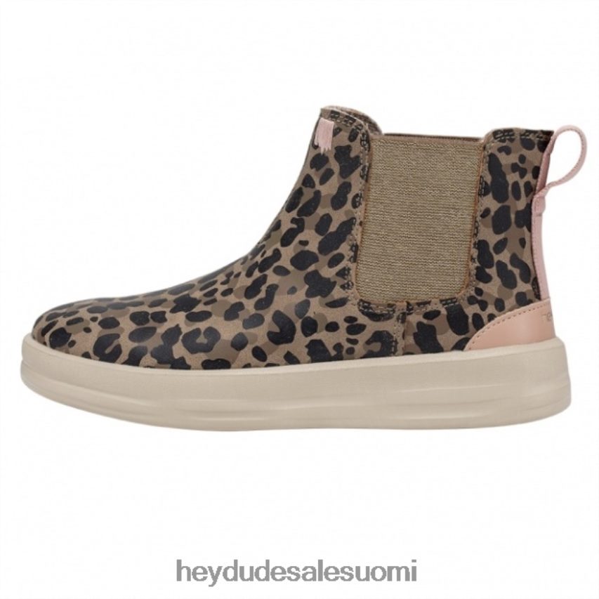 Hey Dude lapset heydude aurora Youth kierrätysnahkainen leopardipähkinä TV84492