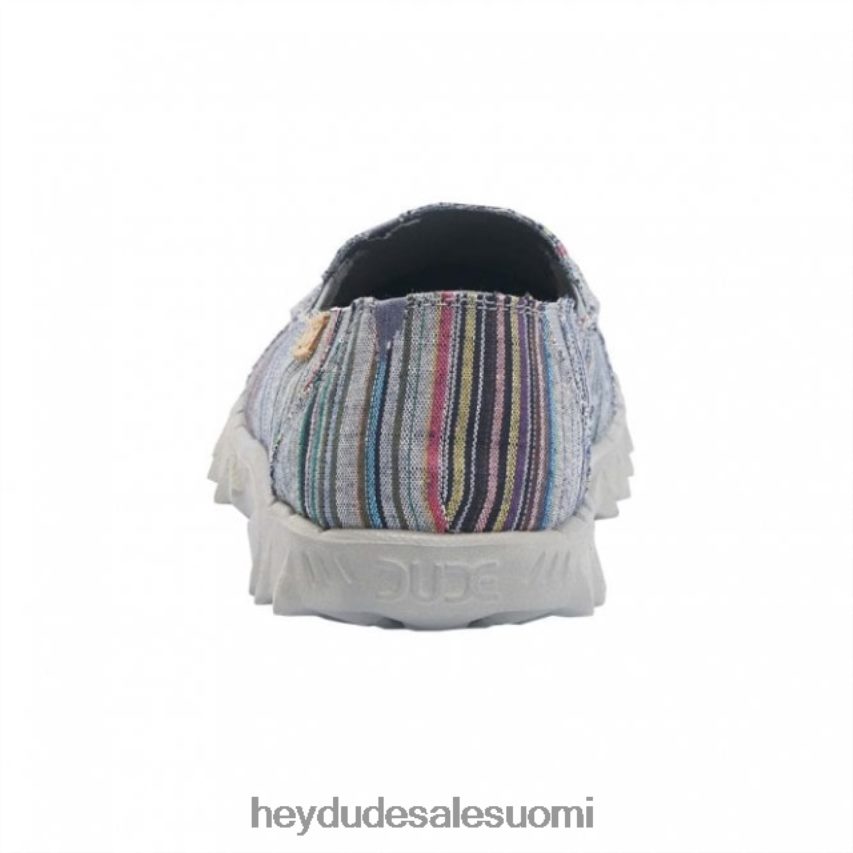 Hey Dude miehet heydude farty chambray raidat harmaa punainen TV84227