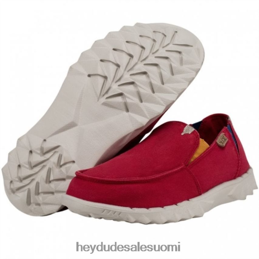 Hey Dude miehet heydude farty washed canvas lava red TV84242