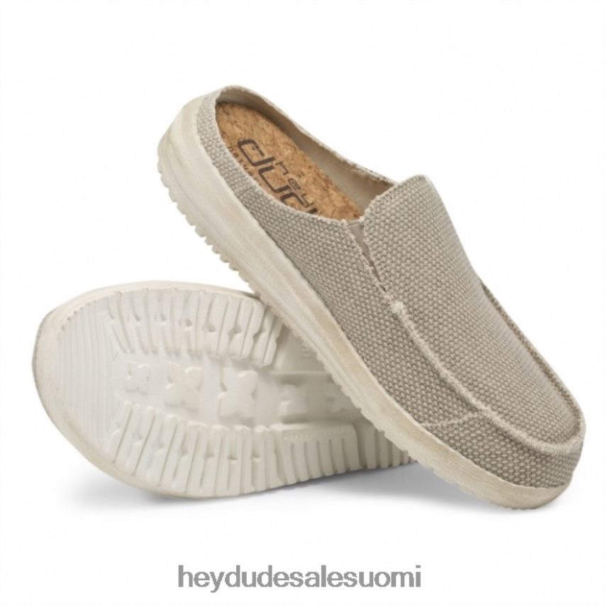 Hey Dude miehet heydude marty natural luonnonvalkoinen slip on muuli TV84220