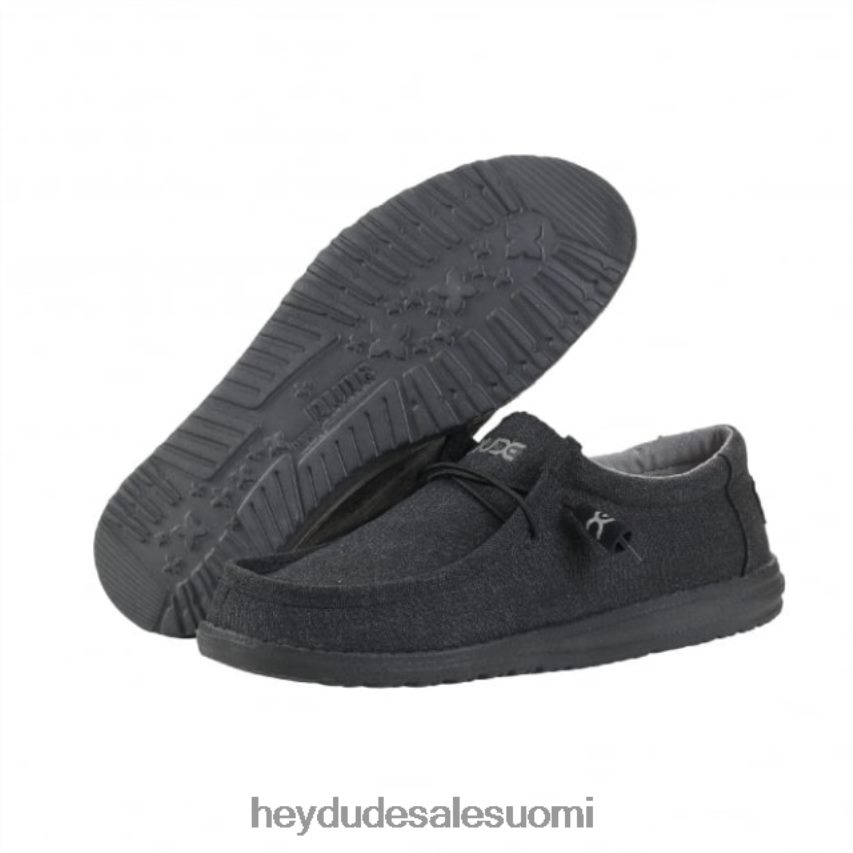 Hey Dude miehet heydude wally klassinen jet black TV84308