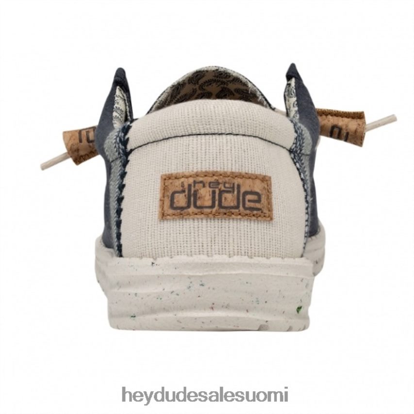 Hey Dude miehet heydude wally luonnollinen pellava laivasto TV84254