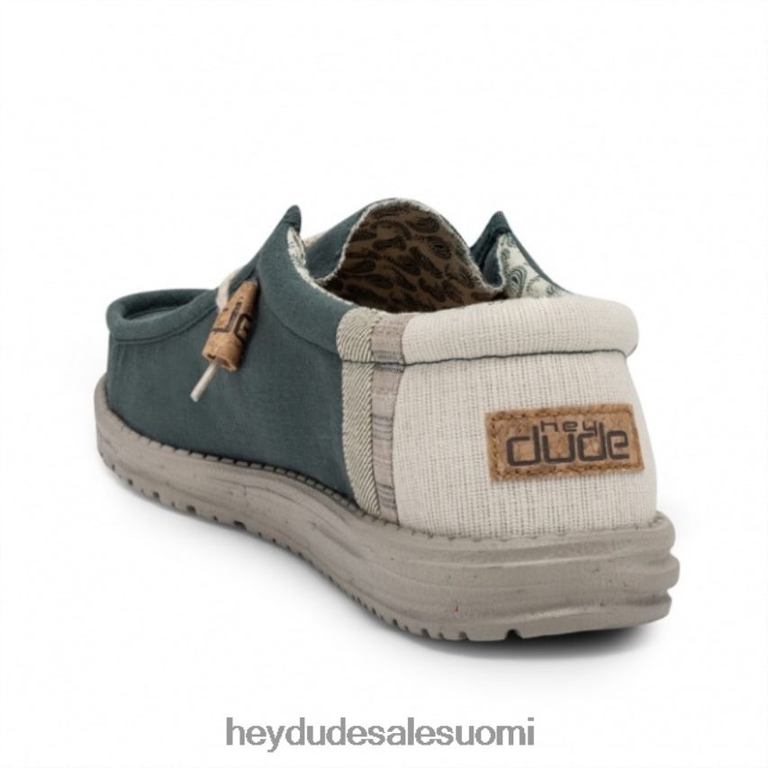 Hey Dude miehet heydude wally luonnollinen pellava sinivihreä TV84255