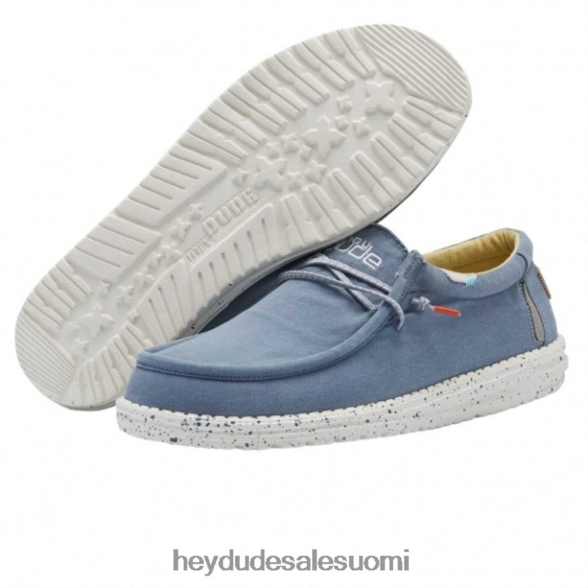 Hey Dude miehet heydude wally washed canvas bluestone yellow TV84268