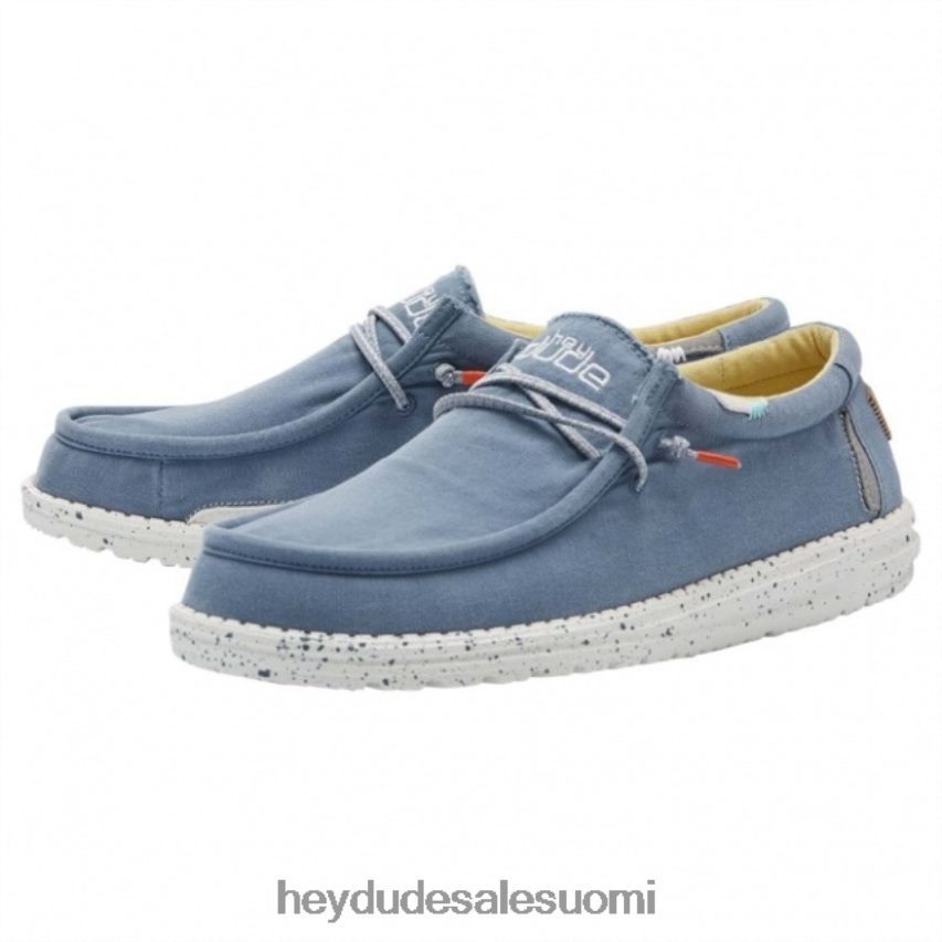 Hey Dude miehet heydude wally washed canvas bluestone yellow TV84268