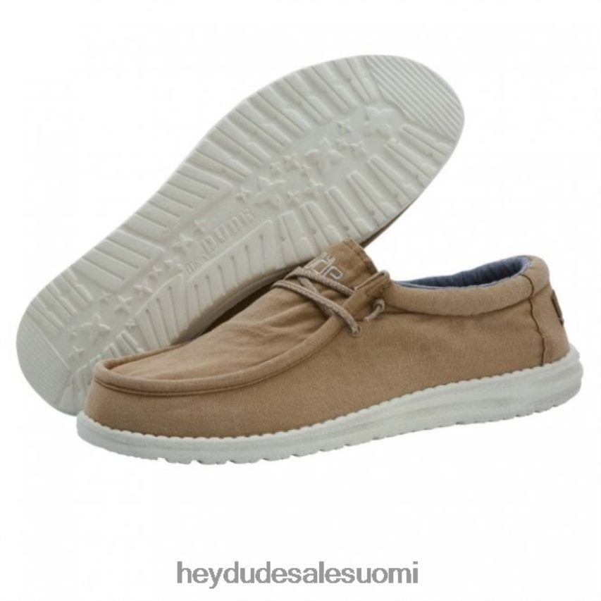 Hey Dude miehet heydude wally washed canvas tobacco TV84313