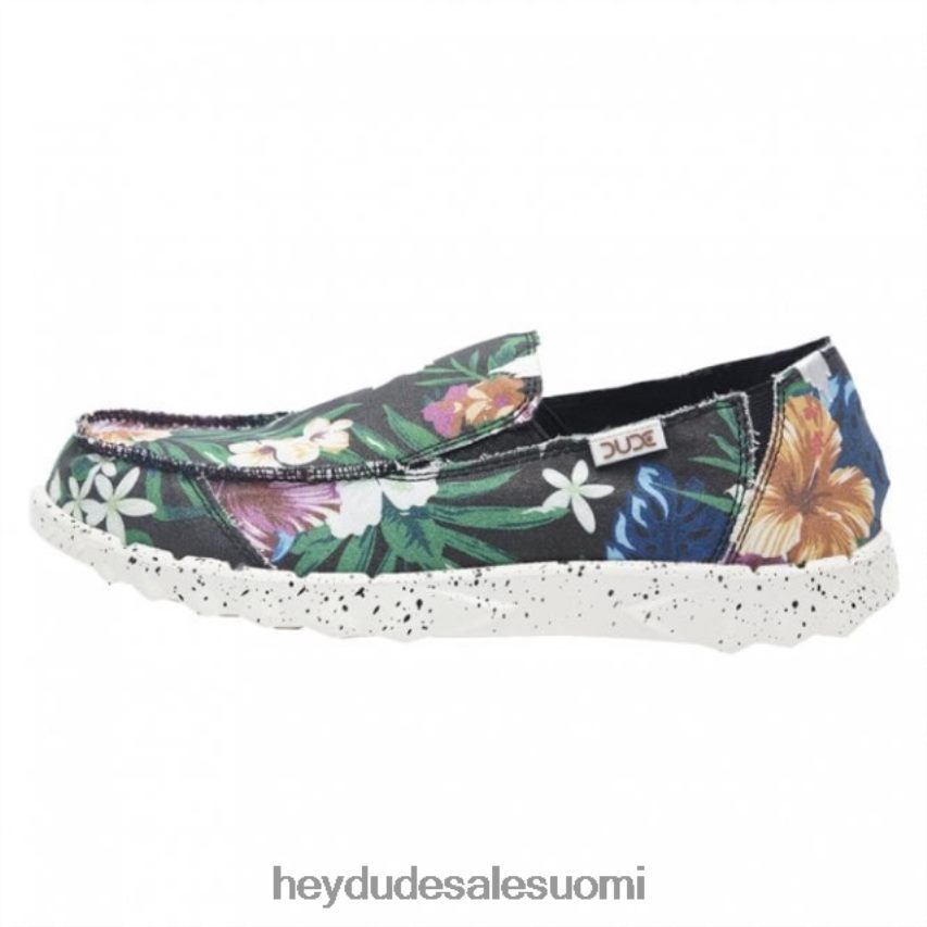 Hey Dude miehet heydude farty print canvas musta hibiscus TV84233