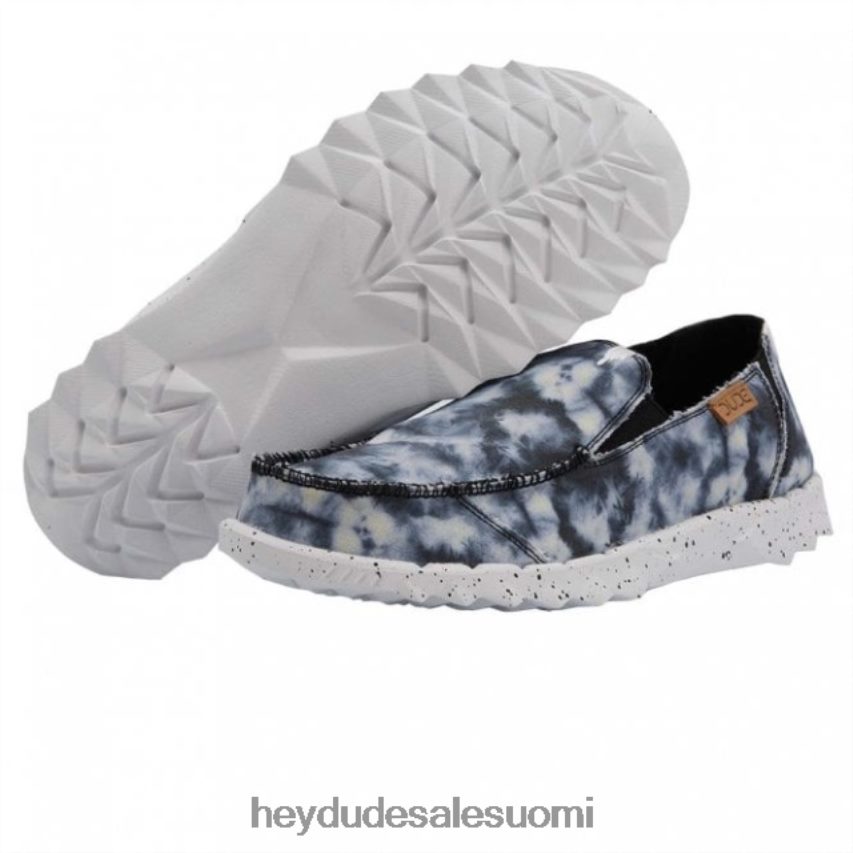 Hey Dude miehet heydude farty print canvas tie dye musta TV84236