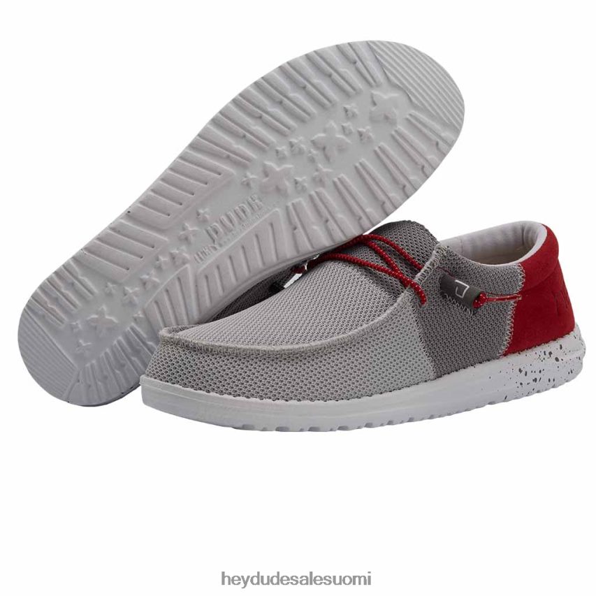 Hey Dude miehet wally sox funk tummanharmaa punainen TV84140