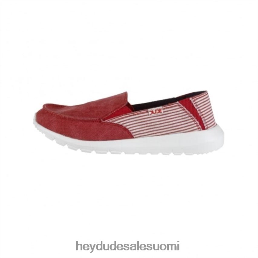 Hey Dude naiset heydude ava punainen raita slip on TV84407