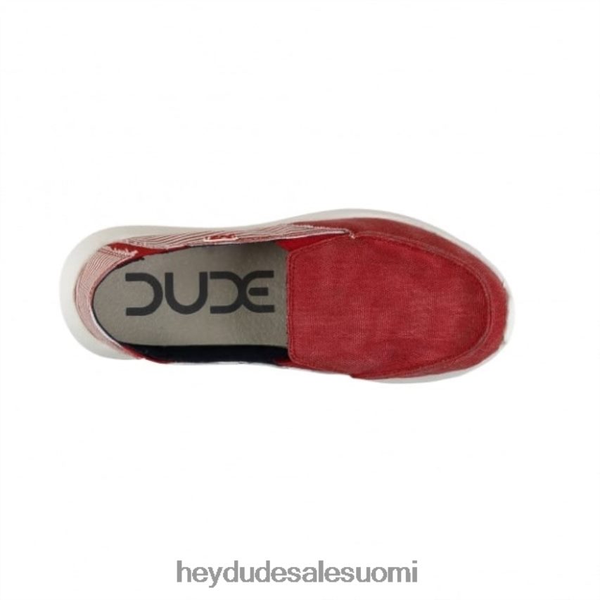Hey Dude naiset heydude ava punainen raita slip on TV84407