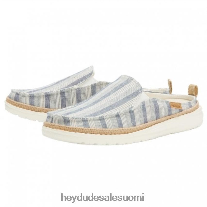 Hey Dude naiset heydude lexi raidat puuvilla sininen slip-on muuli TV84398