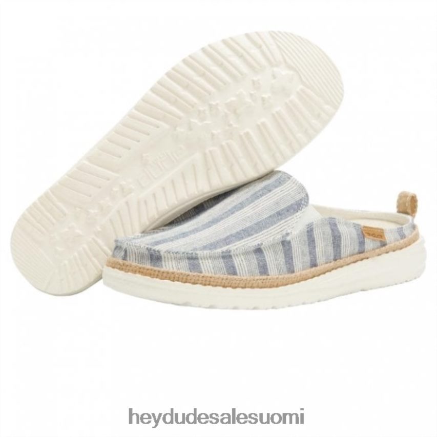 Hey Dude naiset heydude lexi raidat puuvilla sininen slip-on muuli TV84398