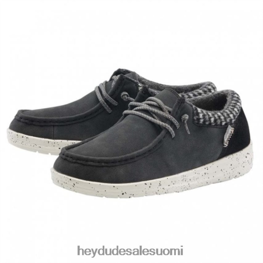 Hey Dude naiset heydude polly kierrätetty nahka musta TV84474