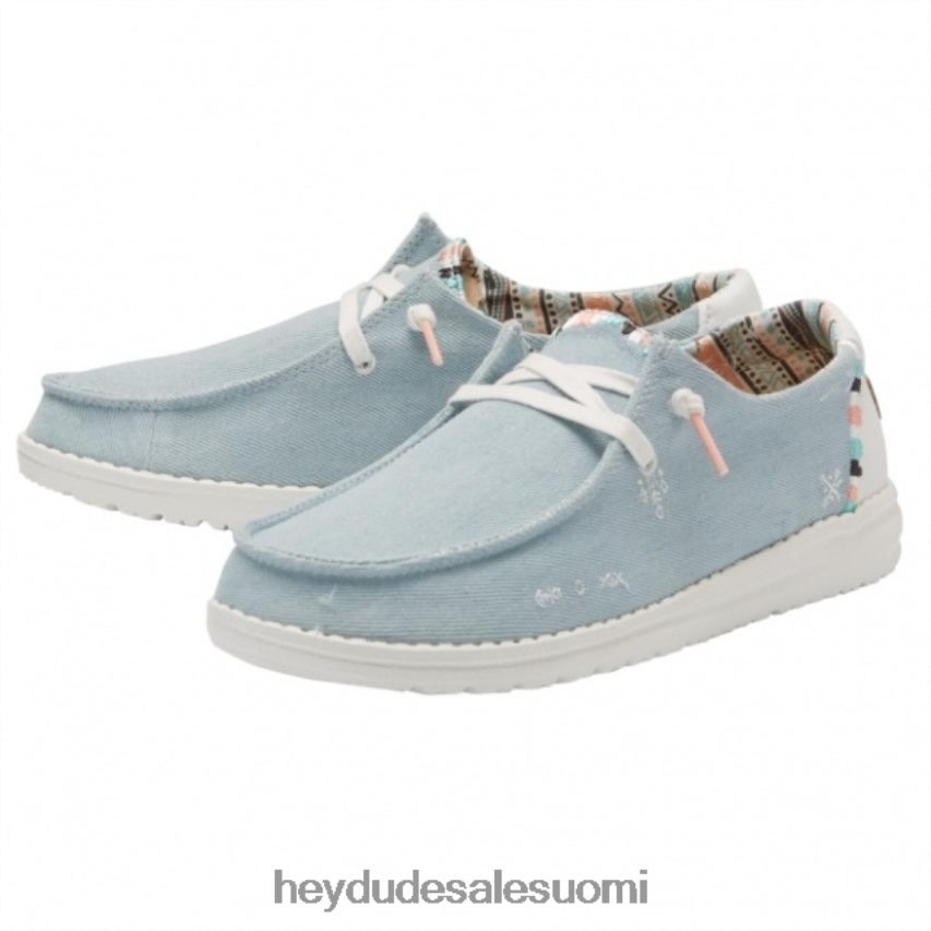 Hey Dude naiset heydude wendy boho vaalea denim TV84460