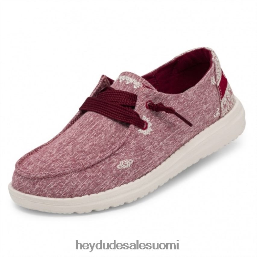 Hey Dude naiset heydude wendy chambray pioni punainen TV84414