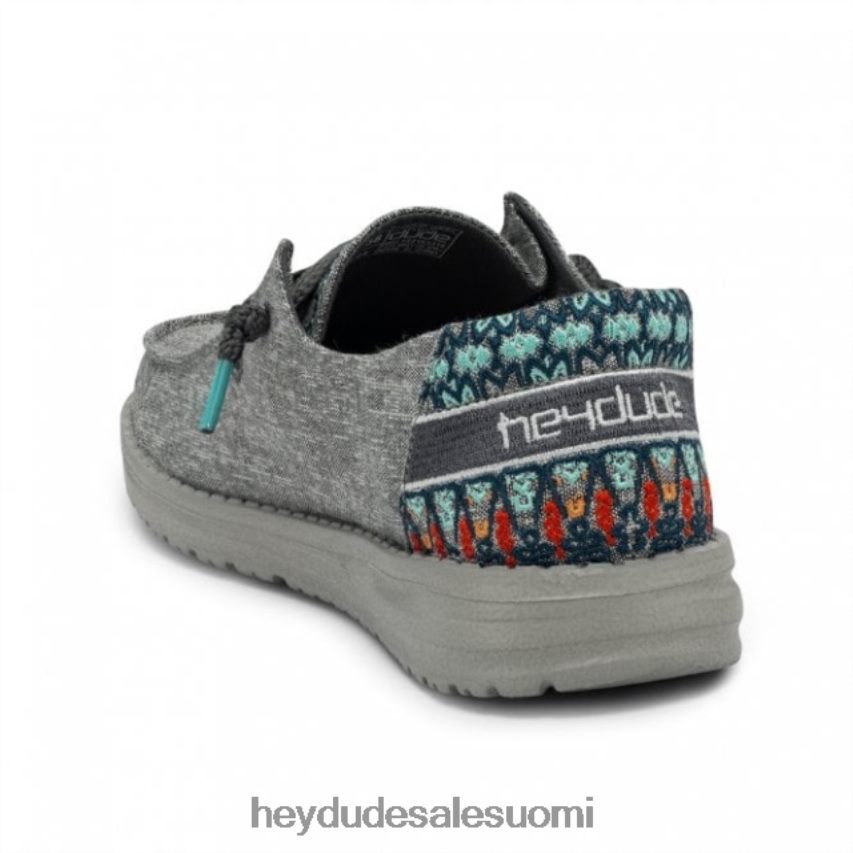 Hey Dude naiset heydude wendy chambray tulppaani harmaa TV84423