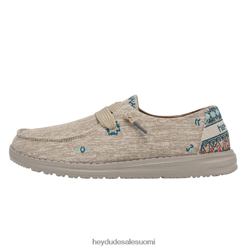 Hey Dude naiset wendy flora auringonkukka beige TV8414