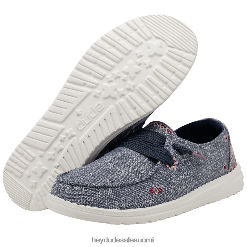 Hey Dude naiset wendy flora iris sininen TV8411