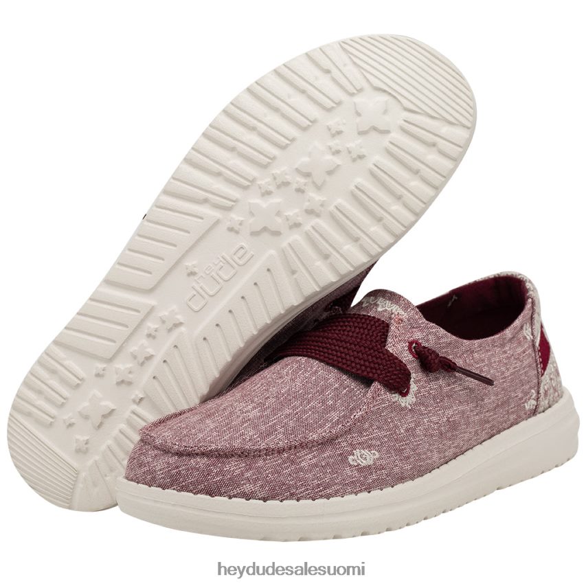 Hey Dude naiset wendy flora pioni punainen TV8413