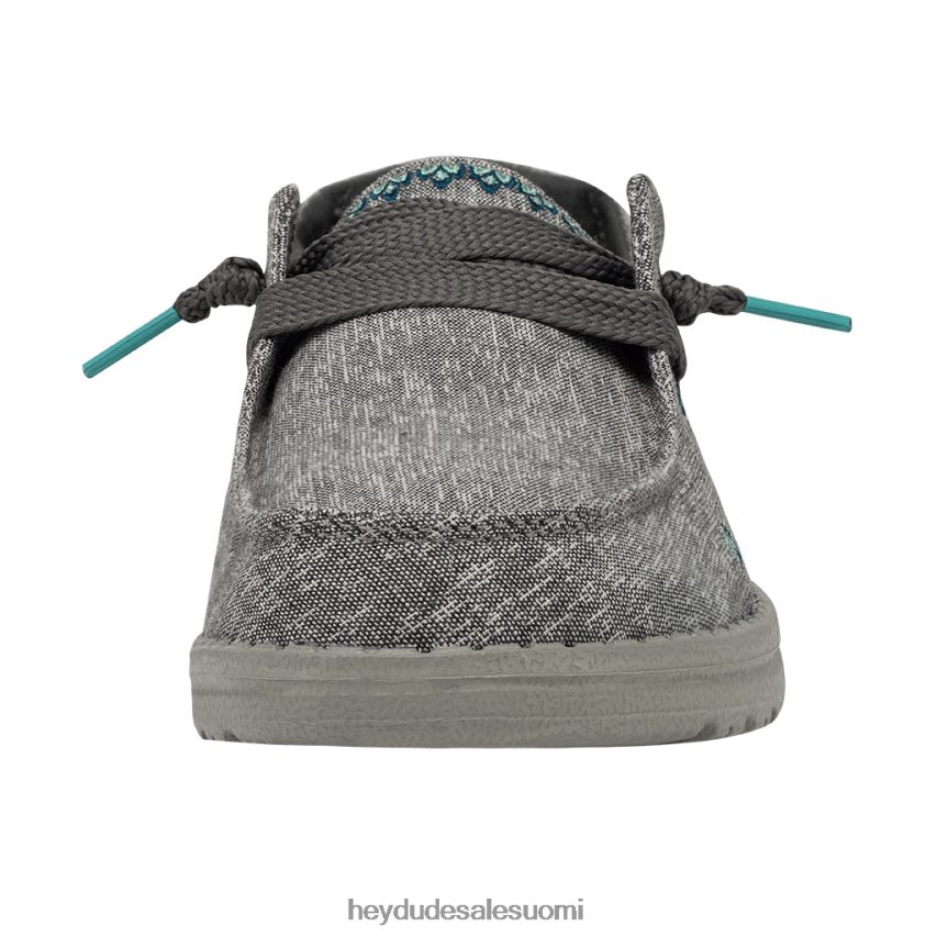 Hey Dude naiset wendy flora tulppaani harmaa TV8415