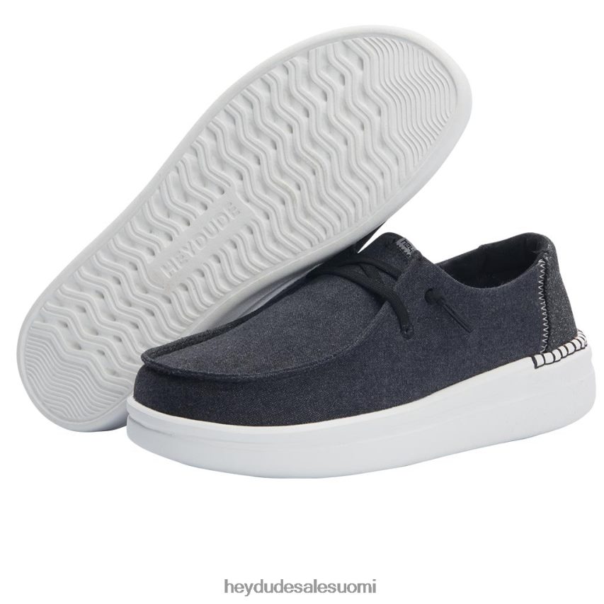 Hey Dude naiset wendy rise chambray musta TV8426