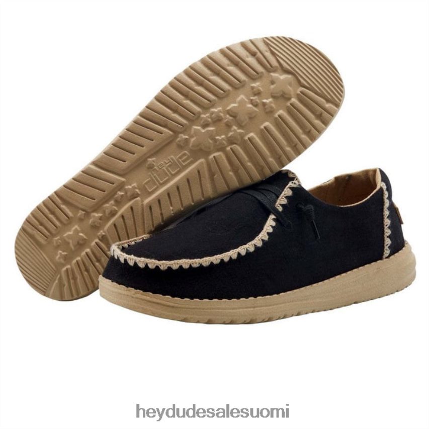 Hey Dude naiset wendy virkattu musta TV8428